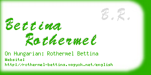 bettina rothermel business card